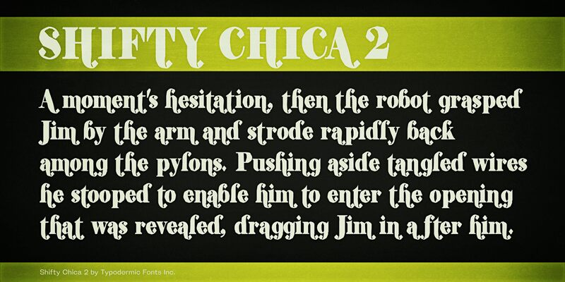 Shifty Chica Two Czcionka