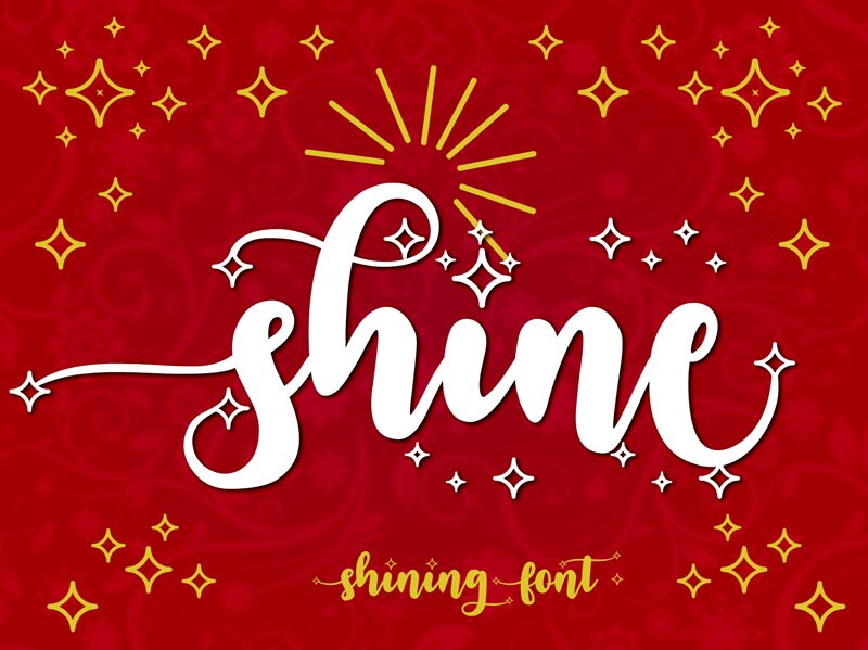 Shine Schriftart