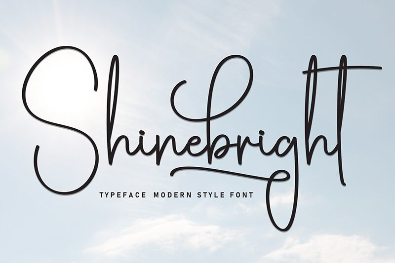 Shinebright Schriftart