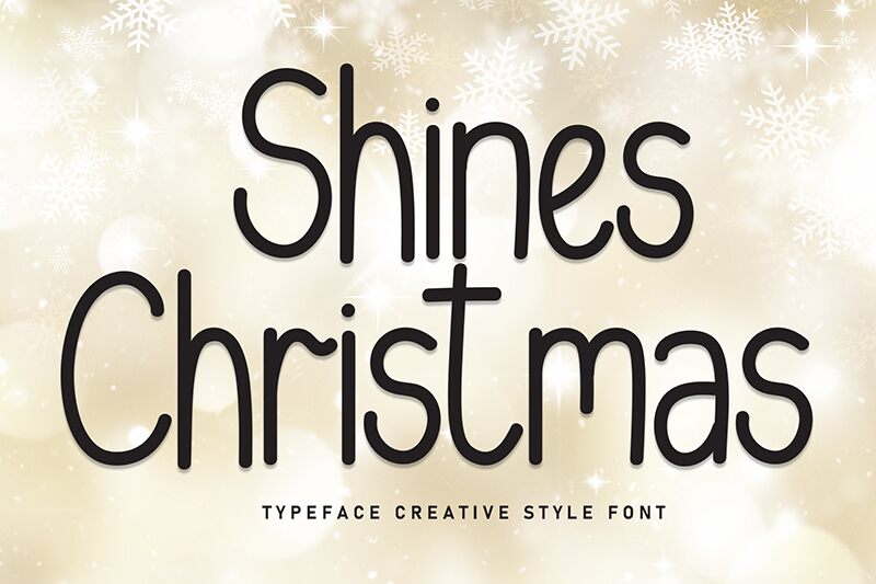 Shines Christmas Schriftart