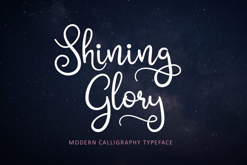 Shining Glory Schriftart