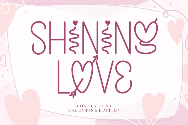 SHINING LOVE 字体