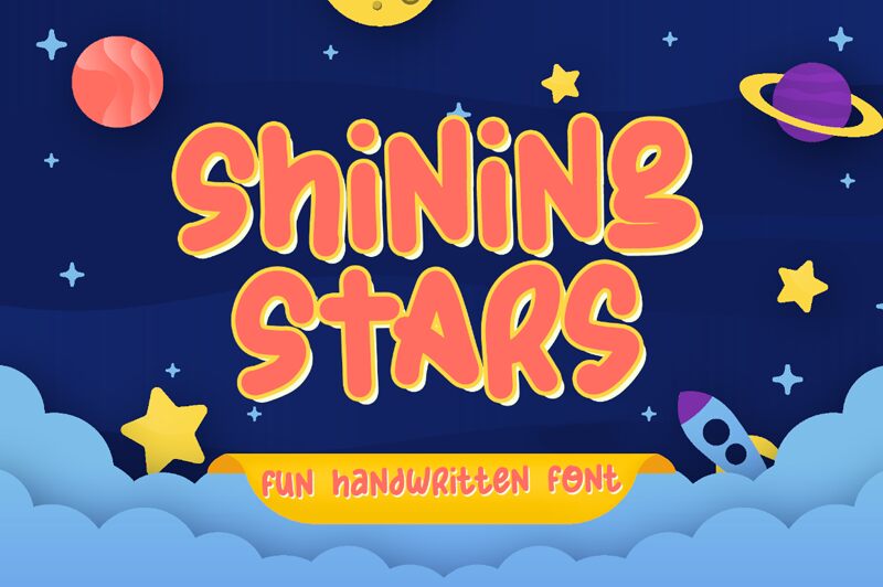 Shining Stars Schriftart