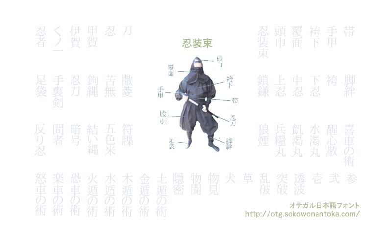 shinobi Schriftart