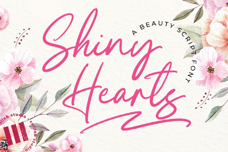 Shiny Hearts Druh písma