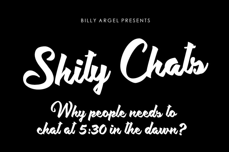Shity Chats Schriftart