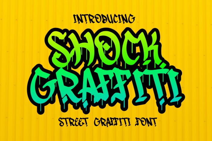 Shock Graffiti Schriftart