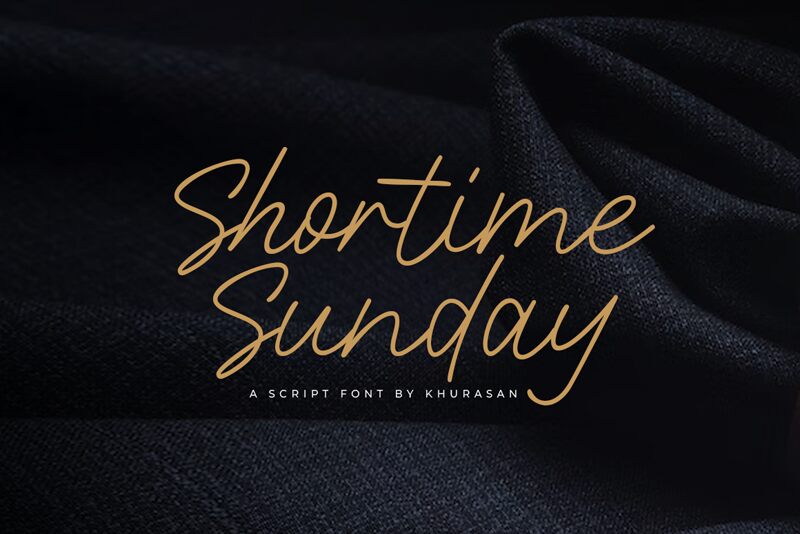 Shortime Sunday Шрифт