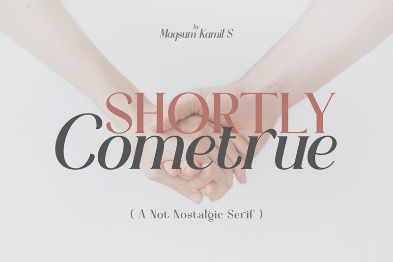 Shortly Cometrue Czcionka