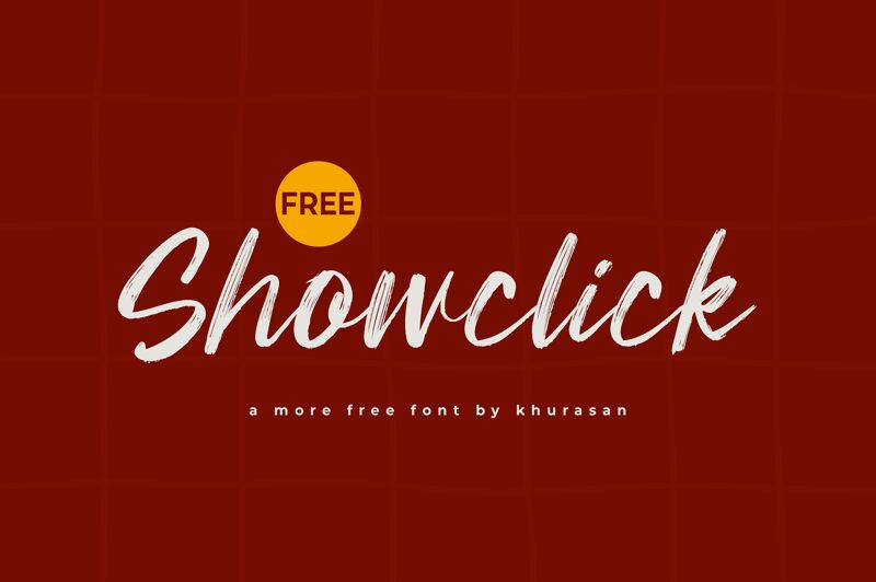 Showclick Schriftart