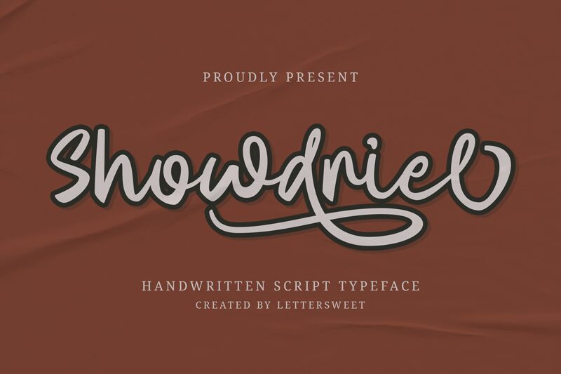 Showdriel Schriftart