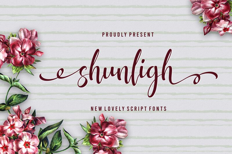 shunligh Schriftart