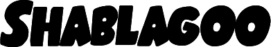 Preview of the Shablagoo Semi-Italic font