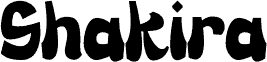 Shakira Schriftart