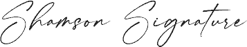 Shamson Signature font