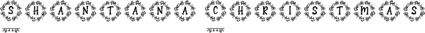 Shantana Christmas Monogram Reg