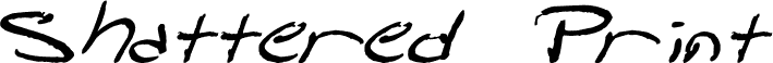 Shattered Print Italic