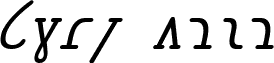 Shaw Mono Italic