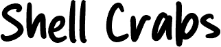 Shell Crabs font