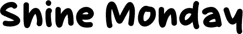 Shine Monday font