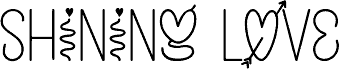 SHINING LOVE - Personal Use 字体