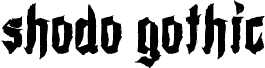 Shodo Gothic Demo