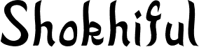 ShokhifulTrial-Regular