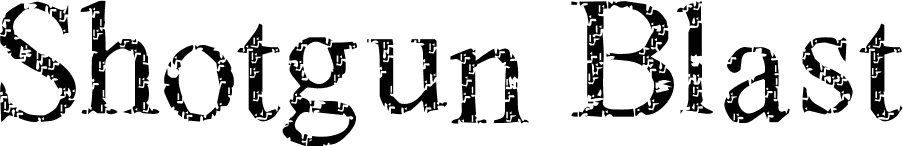 Shotgun Blast font