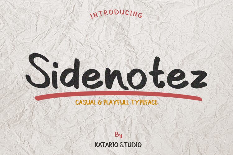 Sidenotez Druh písma