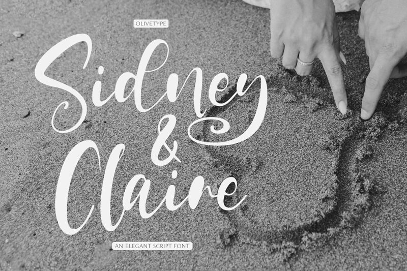 Sidney & Claire Schriftart