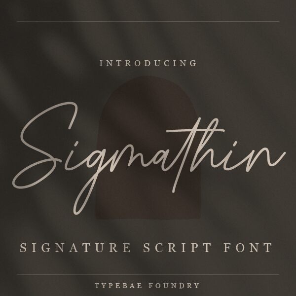 Sigmathin Schriftart