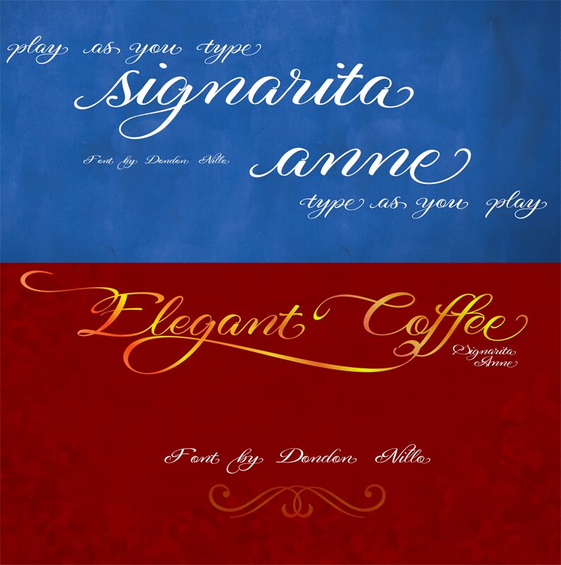 Signarita Anne Carattere