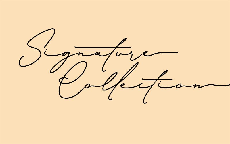 Signature Collection Schriftart