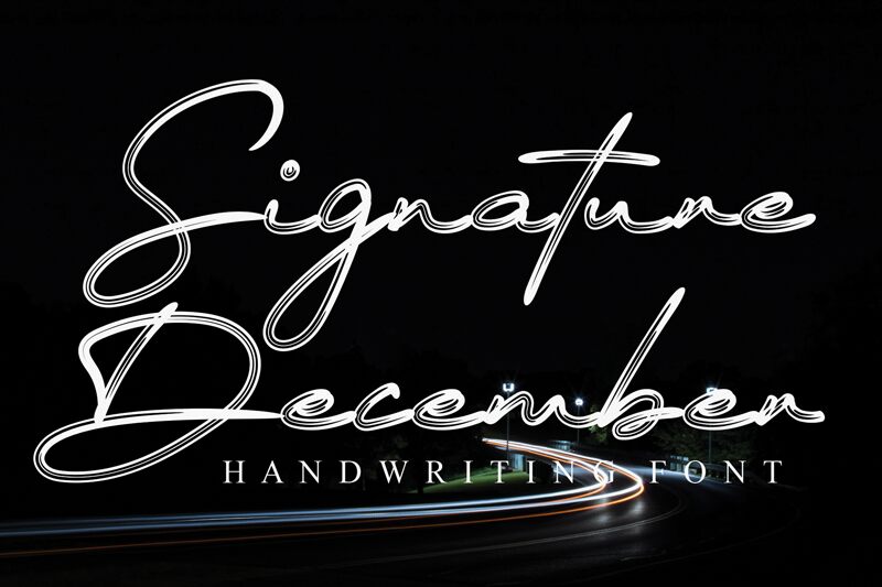 Signature December Czcionka