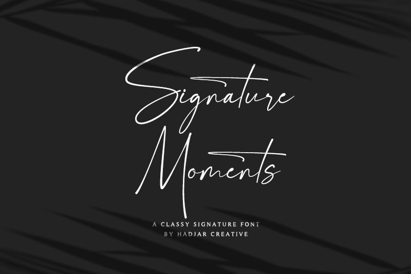 Signature Moments Schriftart