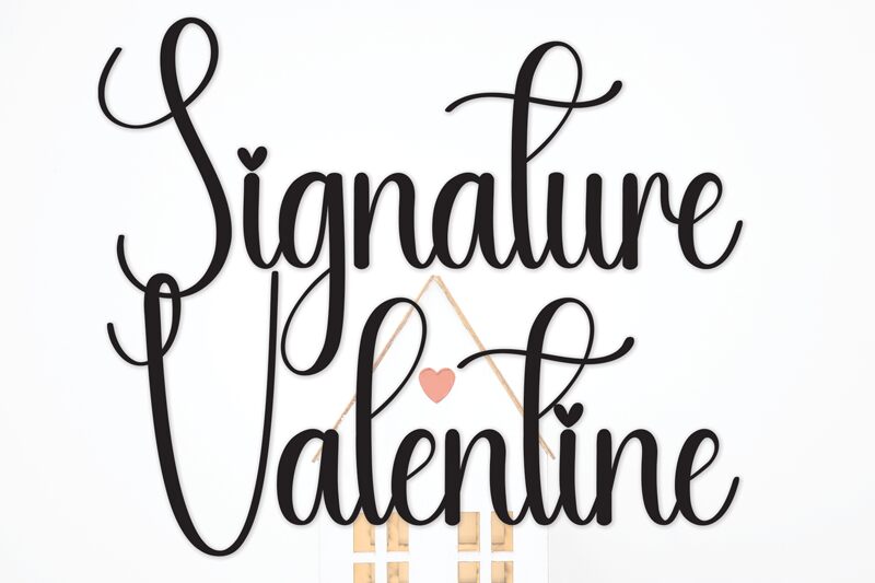 Signature Valentine Carattere