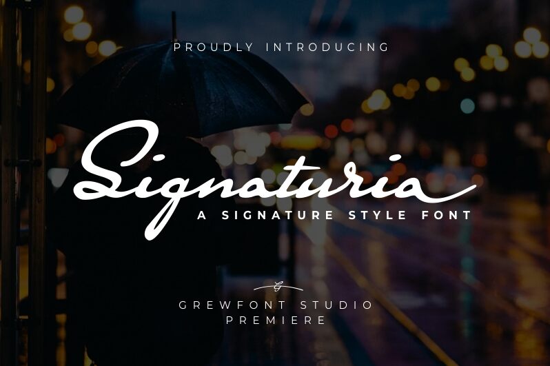 Signaturia Schriftart