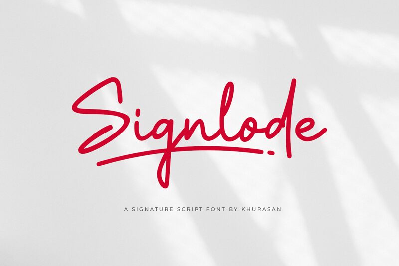 Signlode Schriftart