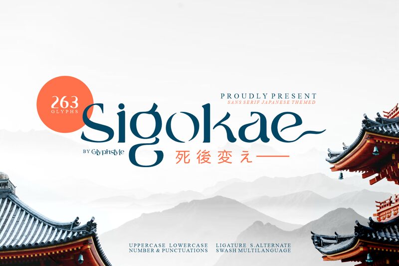 Sigokae Schriftart