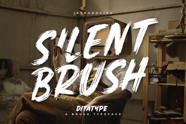 Silent Brush Шрифт