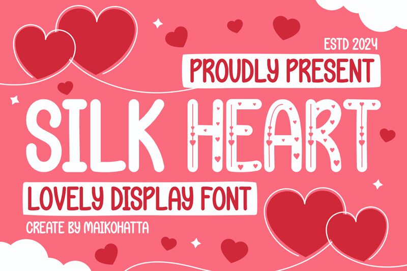 SILK HEART Font