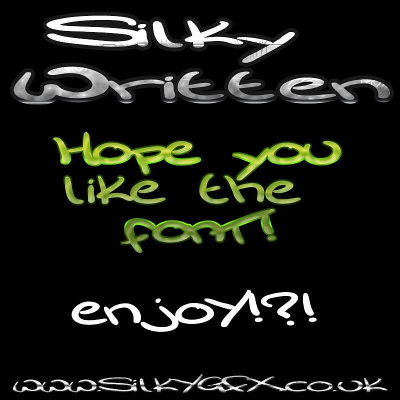 Silky Written Fonte