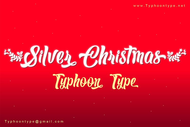 Silver Christmas Czcionka
