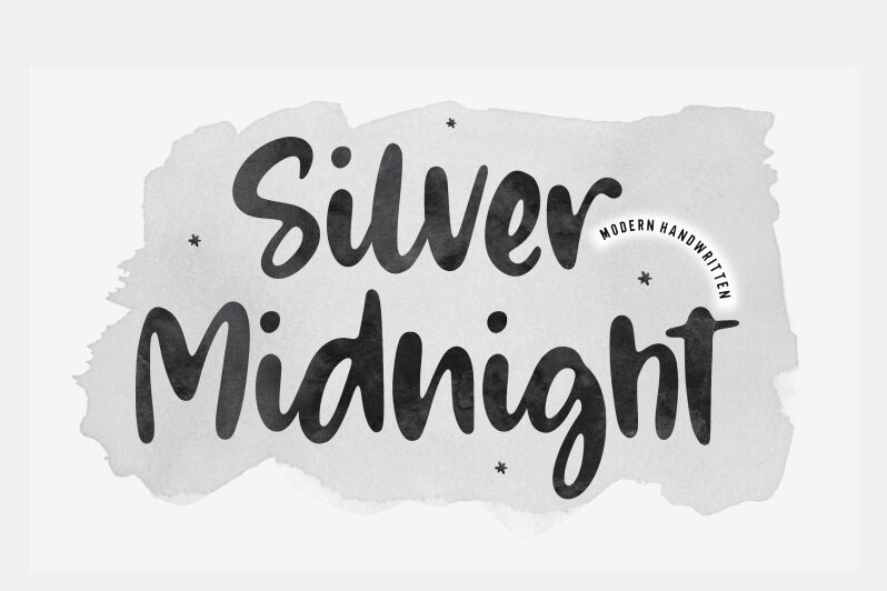 Silver Midnight الخط 