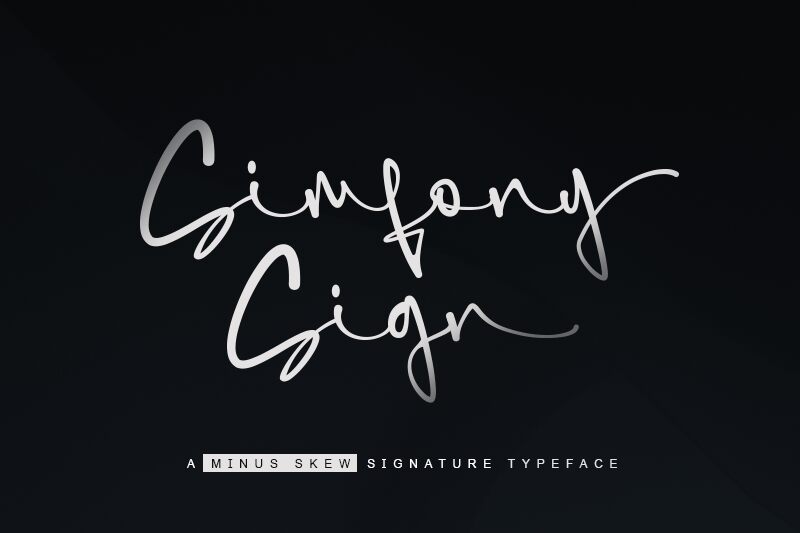 SimfonySign Font
