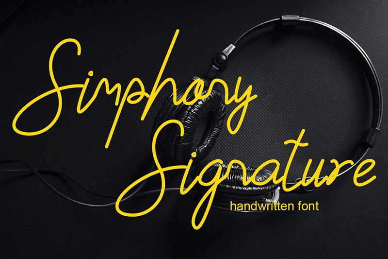 Simphony Signature Schriftart