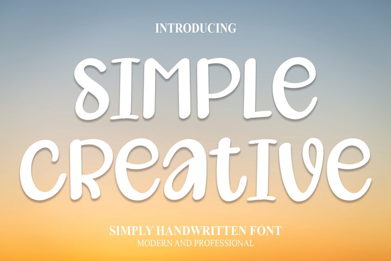 Simple Creative font | Fonts2u.com