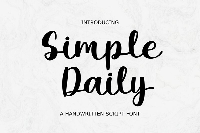 Simple Daily font | Fonts2u.com