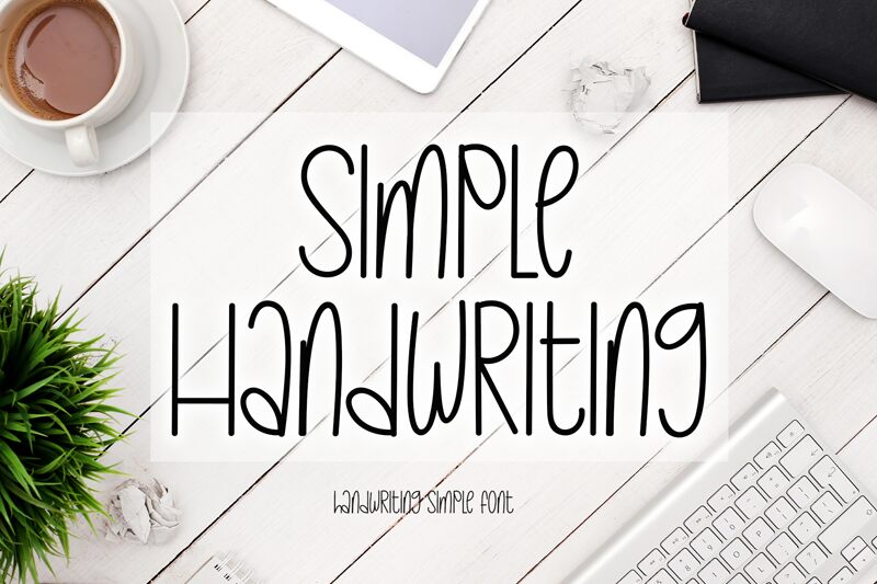Simple Handwriting Шрифт