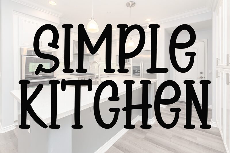 Simple Kitchen Schriftart